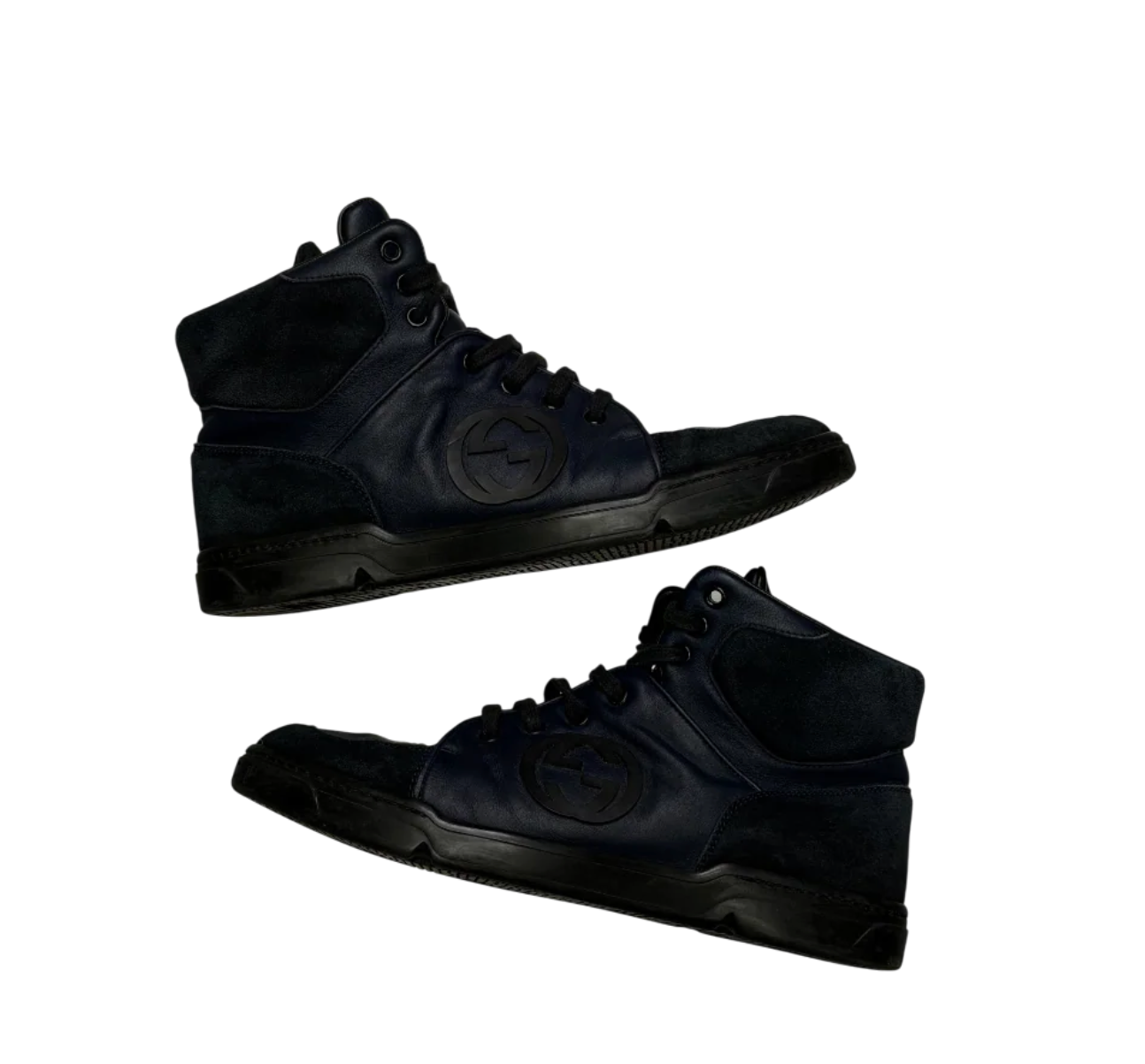 Gucci High Top GG Sneaker Navy