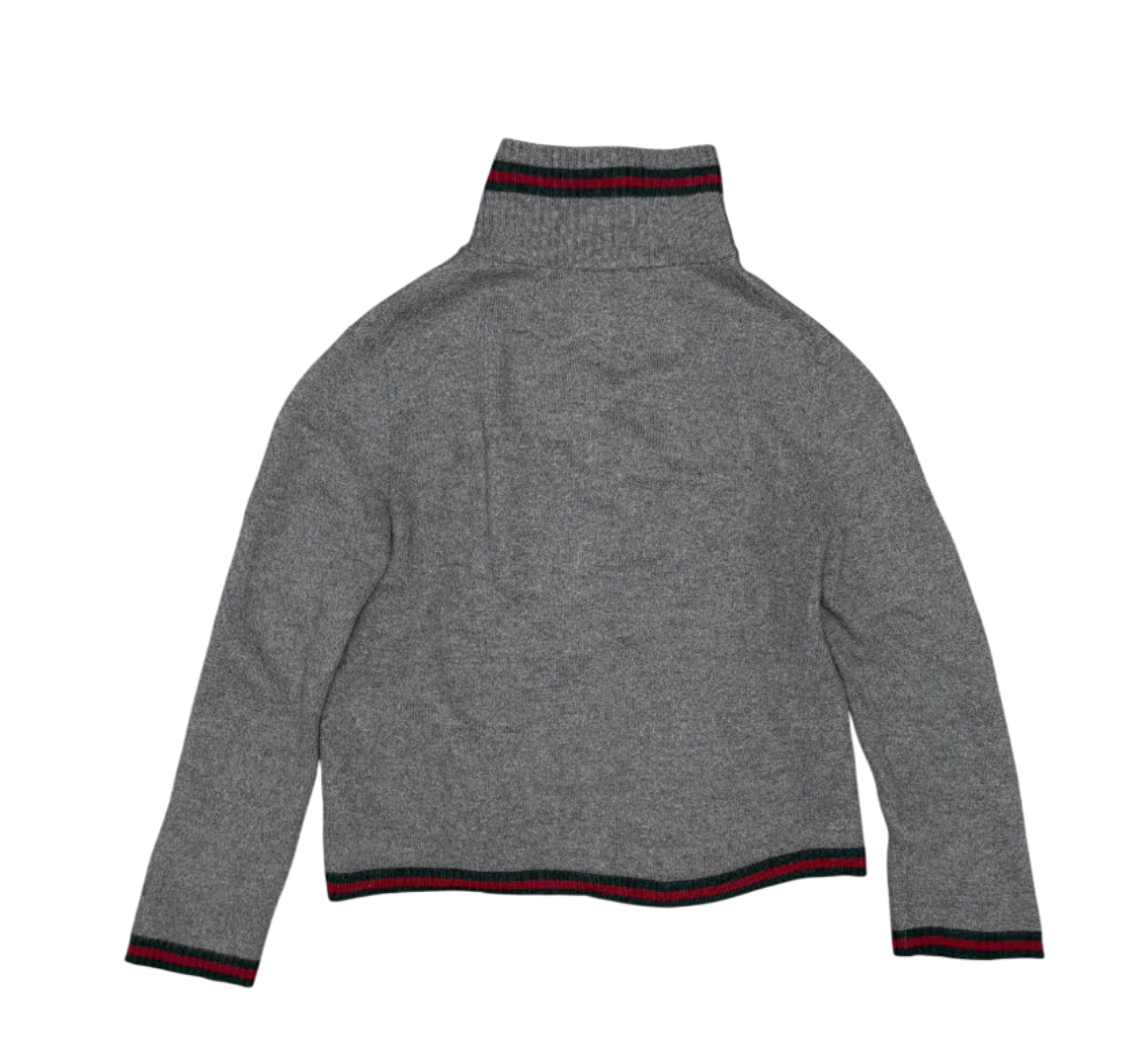 Gucci Wool Zip Up Cardigan